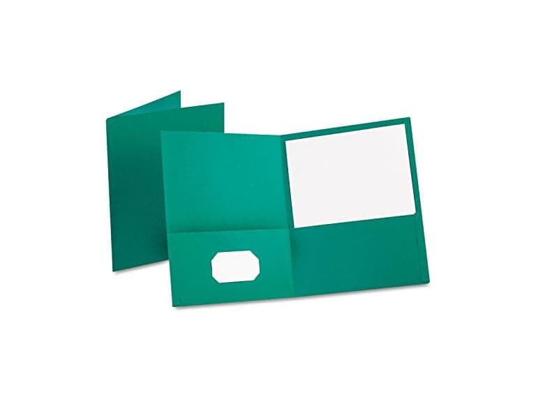 Oxford Twin-Pocket Folders, Teal, 25pk - Image 1