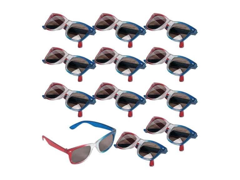 Fun Express Patriotic Nomad Sunglasses Pack of 12 - Image 1