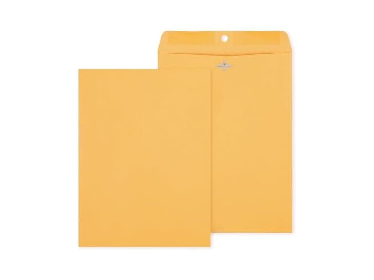 Staples 9 x 12 Kraft Clasp & Moistenable - Image 1
