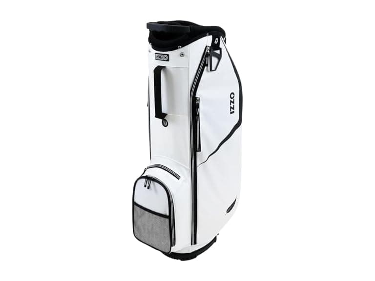 Izzo Ultra Lite Golf Bag, Cart Bag (White) (Open Box) - Image 1