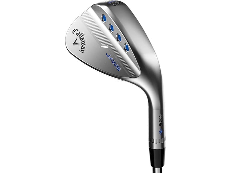 Callaway Golf MD5 Jaws Wedge (Chrome (2022)," 50 Degree, S Grind, 10* Bounce, Steel Shaft) (Right Hand) - Image 1