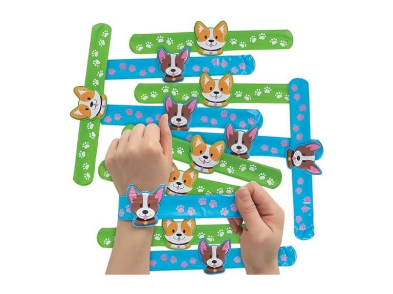 Fun Express Dog Slap Bracelets with Charm - Image 1