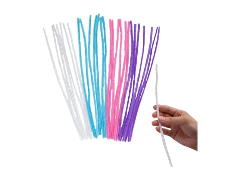 Fun Express Pastel Chenille Stems Bulk 100Pc - Image 1