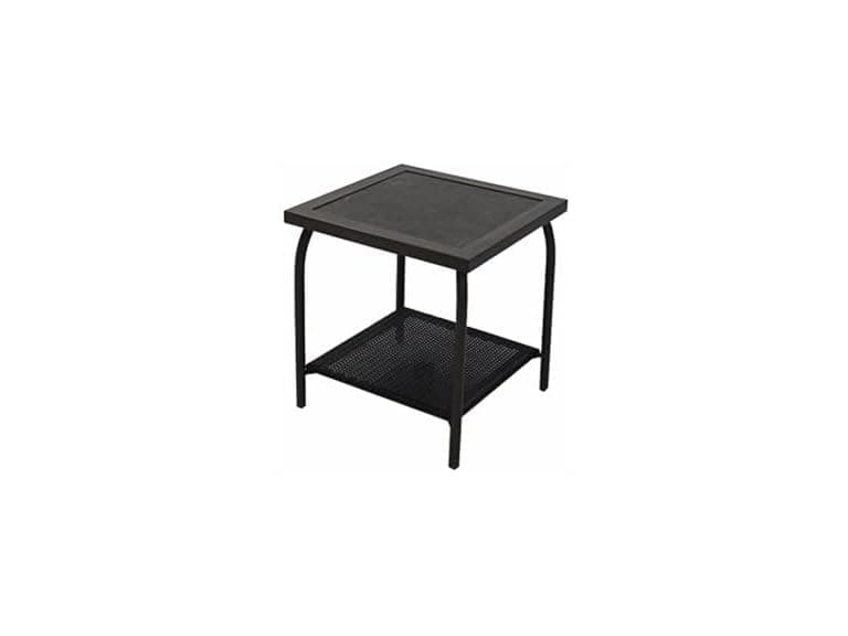 Richmond Wicker Patio End Table, Espresso - Image 1