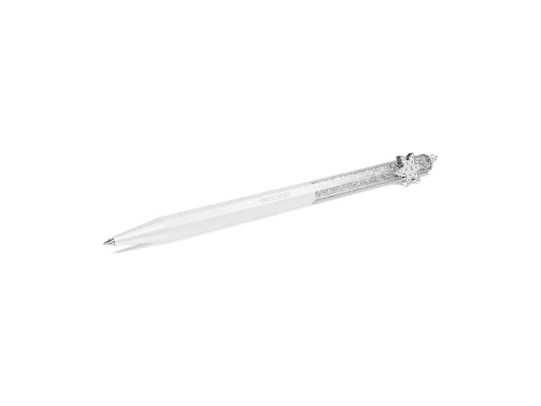 Swarovksi Crystalline ballpoint pen, Octagon shape, Snowflake, White, White lacquered (Open Box) - Image 1