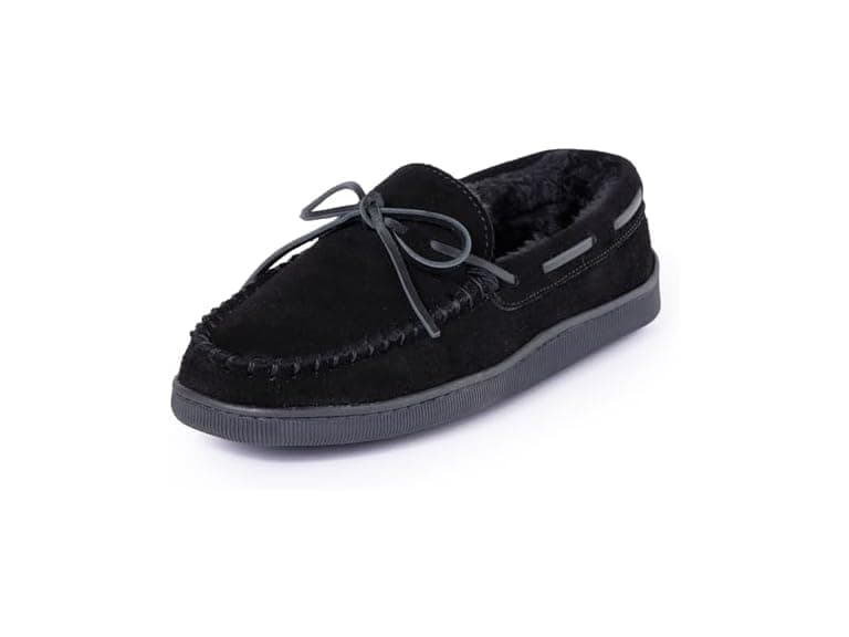 Minnetonka Men's Pile Lined Moccasin - Image 1