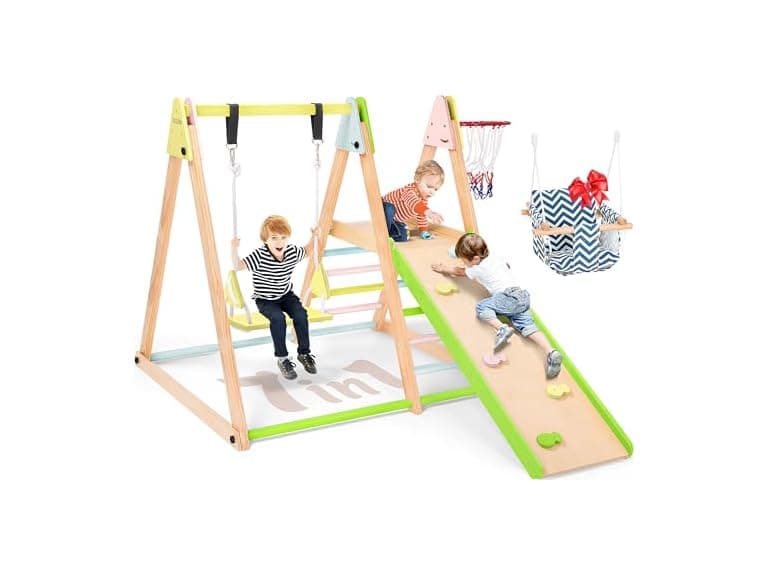 CoziBB 7 in 1 Indoor Jungle Gym for Kids - Image 1
