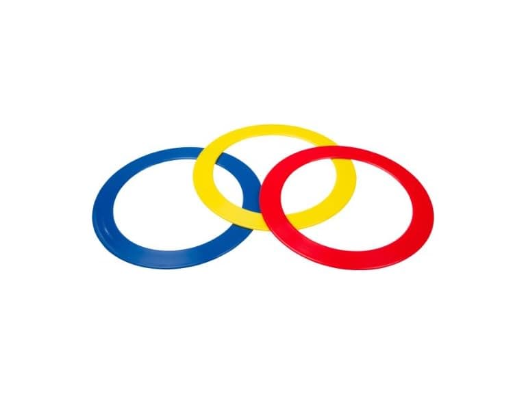 Trademark Innovations Juggling Rings – Set Yellow - Image 1