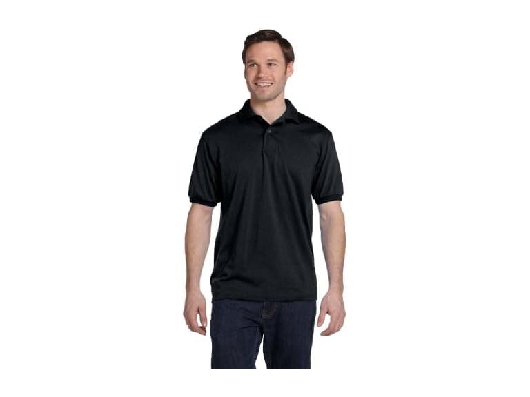 Hanes Men (4XL) Stedman Jersey Knit Polo Shirt - Image 1