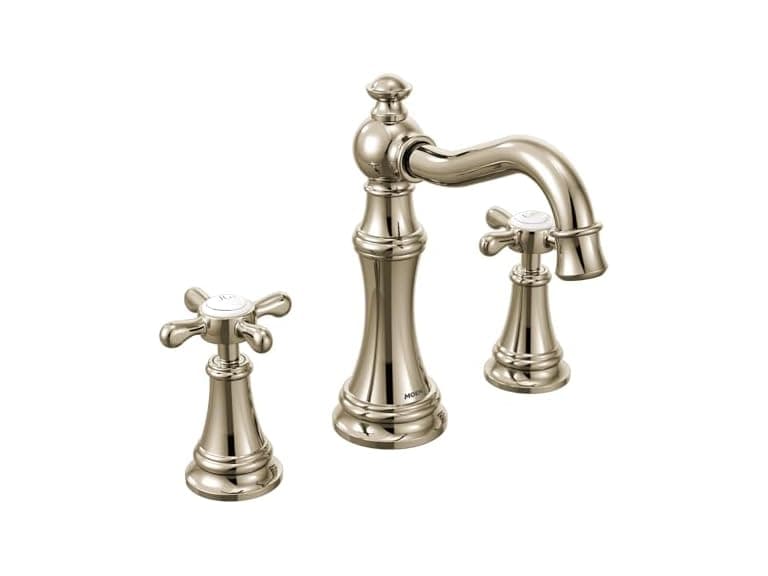 Moen Weymouth Two-Handle Cross Handle Bathroom Faucet Trim Kit - Image 1