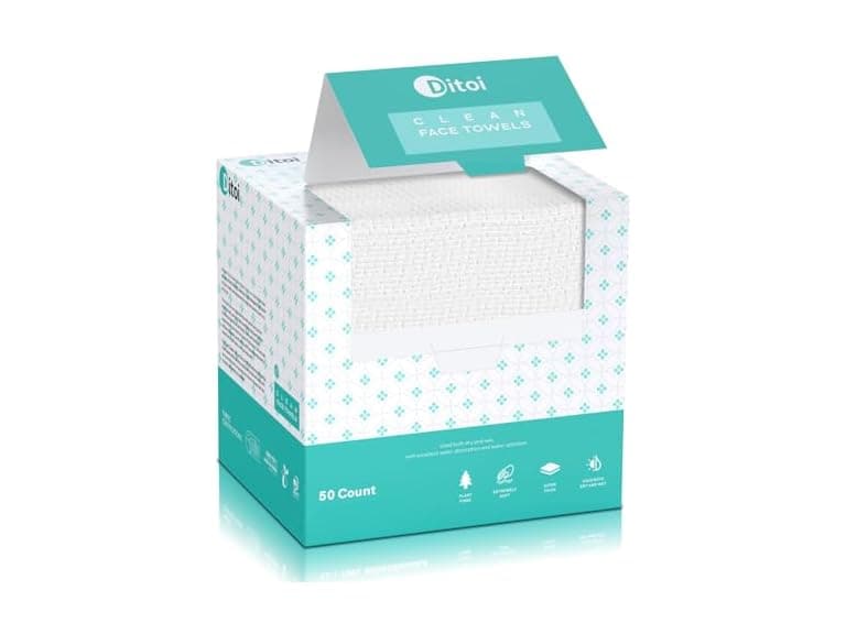 Face Towels, 10"×12" Disposable Face - Image 1