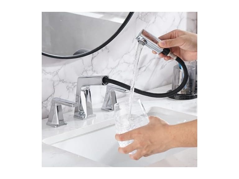 RAINREVIVE Pull Out Bathroom Faucet (Open Box) - Image 1