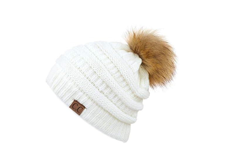 C.C CC Fur Pom Winter Fall Trendy Chunky - Image 1