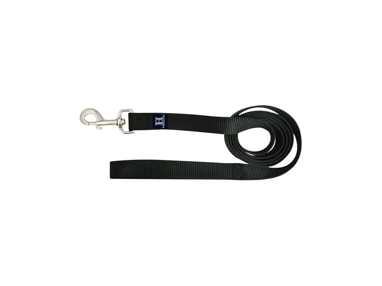Hamilton Single Thick Deluxe Nylon Dog Leash- Black - Image 1