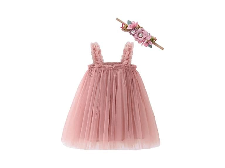 Bow Dream Girls (6-12 MOS) Baby Toddler Tutu Dress - Image 1