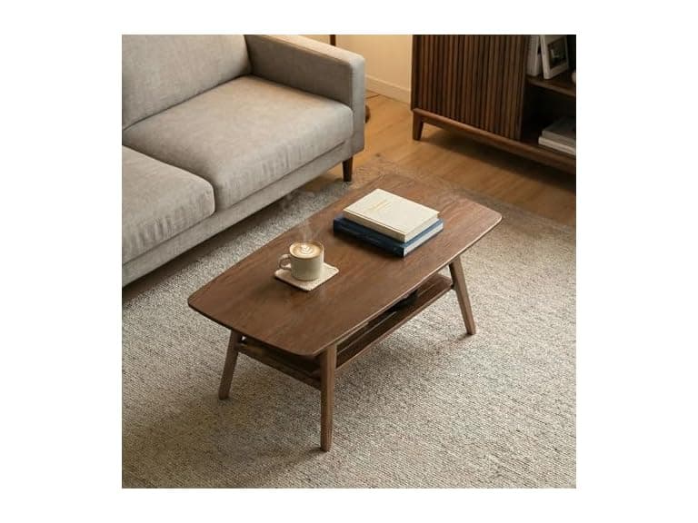 Bamskov Bamskov Mid Century Modern Coffee Table: - Image 1