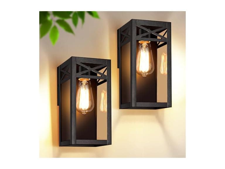 VerRon 2Pk 9.6" Outdoor Wall Light Fixture - Image 1