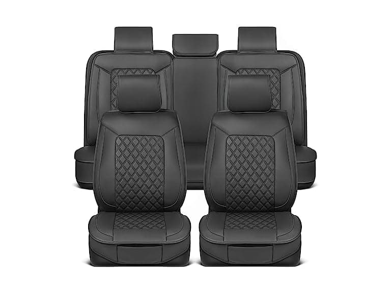 Faux Leather Seat Covers Full Set - Image 1