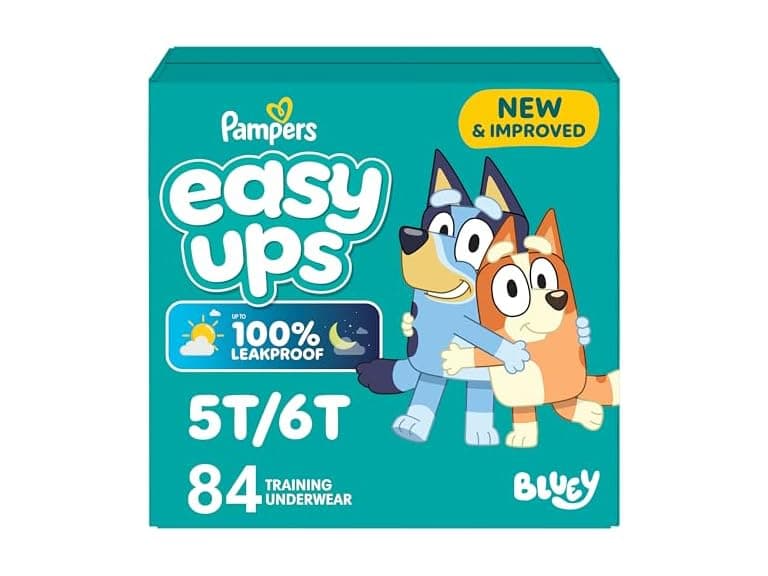 Pampers Easy Ups Bluey Training Pants 5T6T 84ct - Image 1