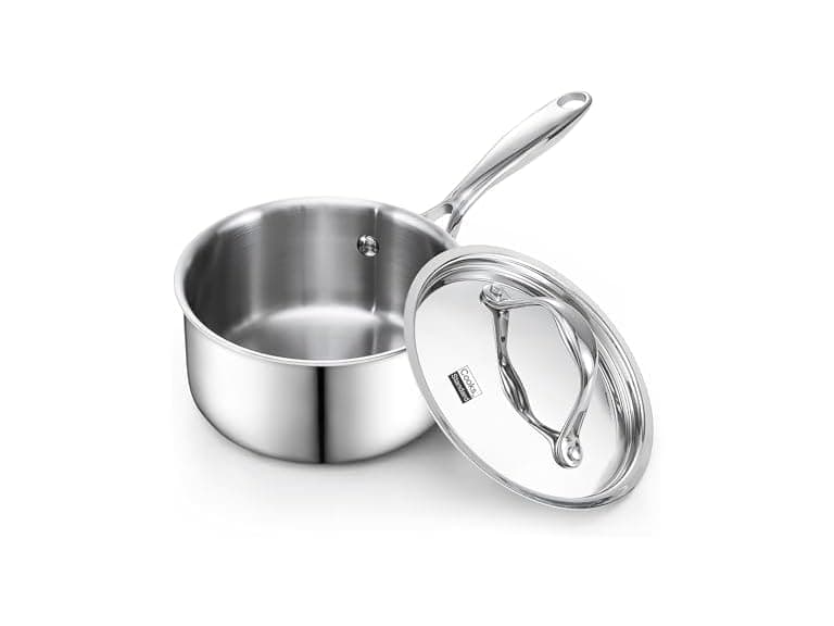 Cooks Standard Multi-Ply Clad 1.5 Quart Stainless Steel Saucepan - Image 1
