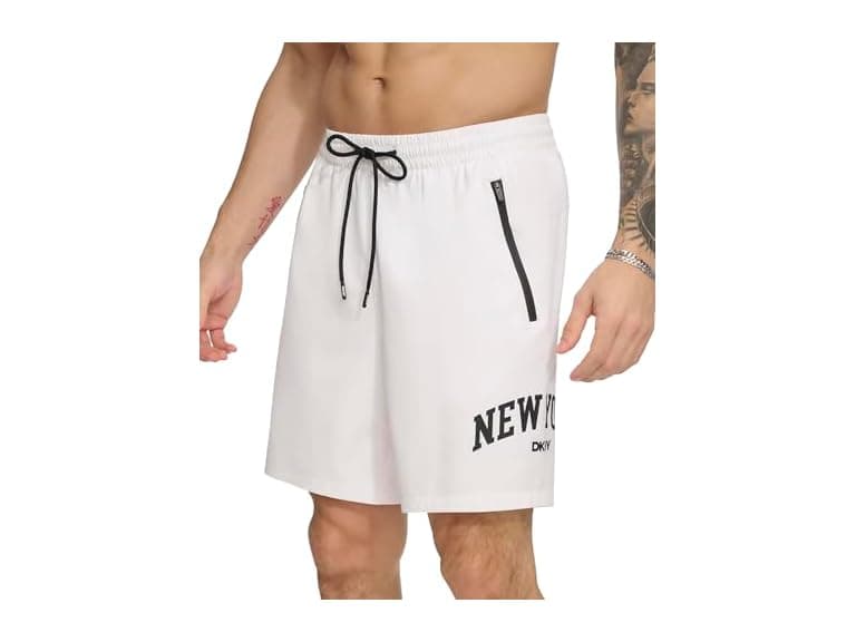 Dkny Men Swim Swim Trunk White - Image 1