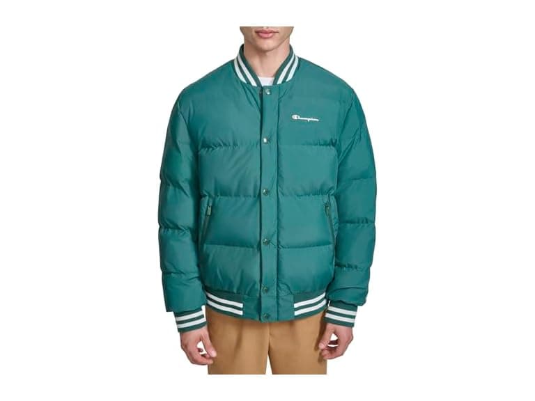 Champion Men Varsity Bomber Puffer Jacket - Image 1