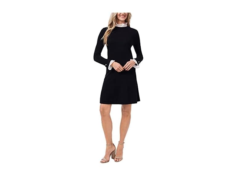 CeCe (M) Long Sleeve Sweaterdress Neck Cuff MD - Image 1