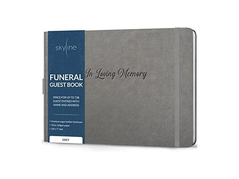 Funeral Guest Book w/ 738 Entries - Image 1