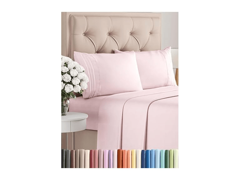 CGK 4 Piece Breathable Sheet Set- Choose Color - Image 1