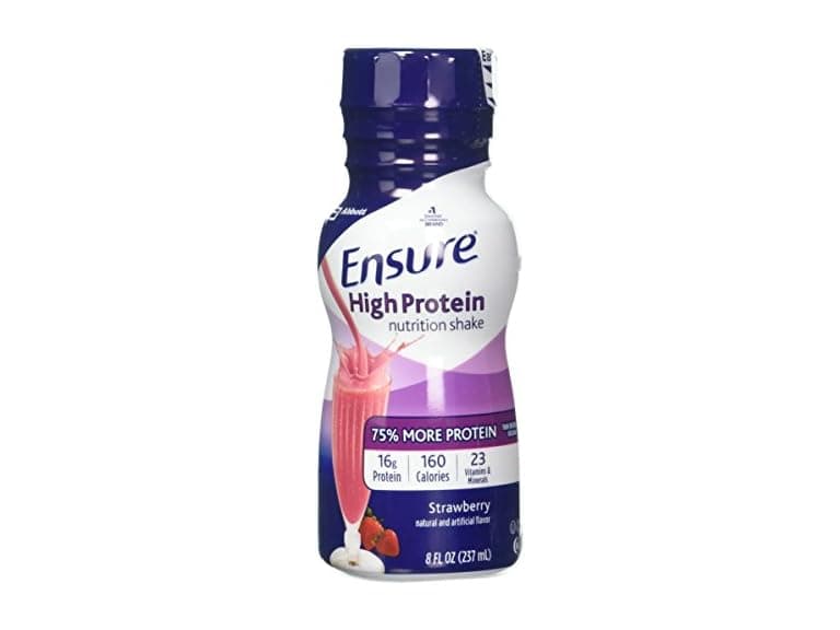 (6 Ct) Ensure High Protein Nutrition Shake, Strawberry - Image 1