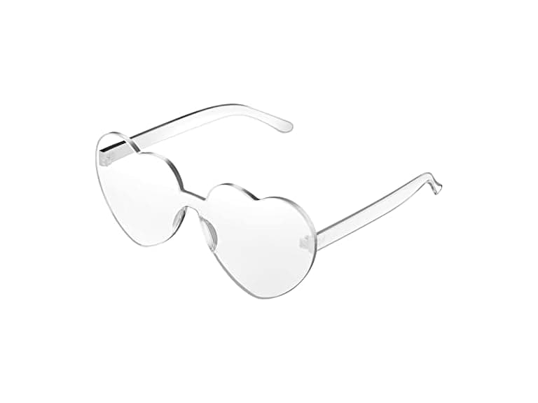 Maxdot (M) Heart Shape Sunglasses Rimless Favors - Image 1