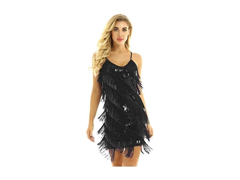 Chictry Women (OS) Spaghetti Straps Tassels Dress - Image 1