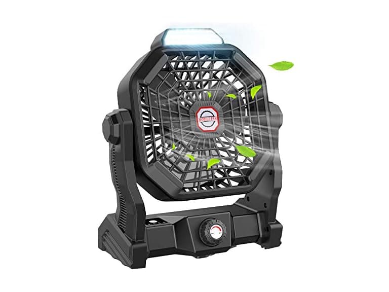 JINLICTE Camping Fan with LED Lantern - Image 1