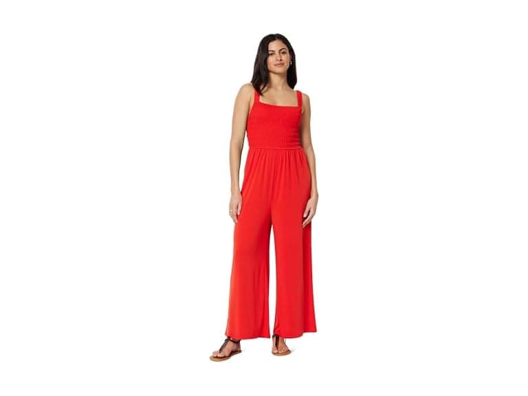 Amazon Essentials Women Square Neck Wide Leg Jumpsuit - Image 1