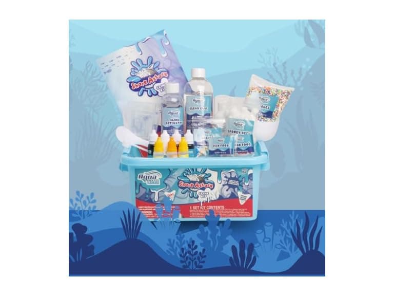 Aqua Endless Summer Shark Attack DIY Slime Kit - Image 1