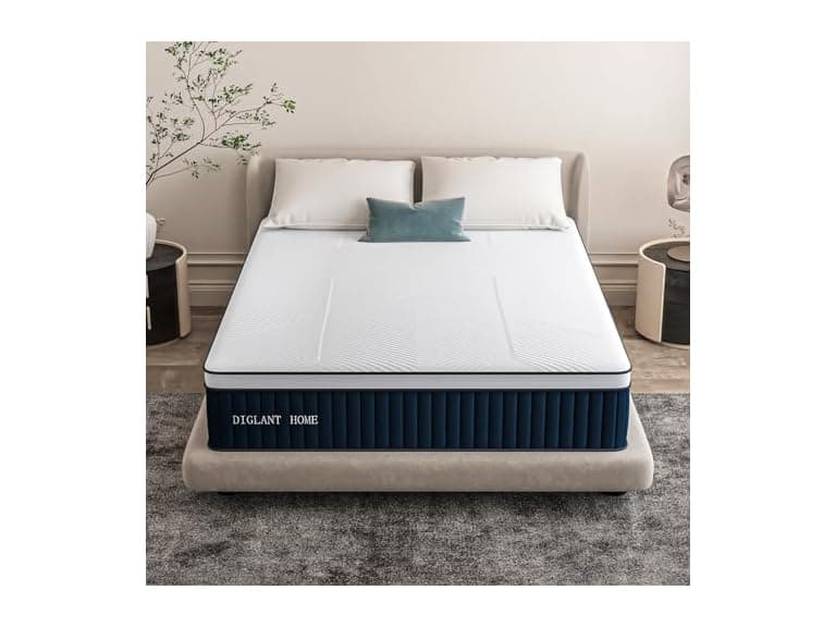 DIGLANT 14" Med Plush Hybrid Queen - Image 1