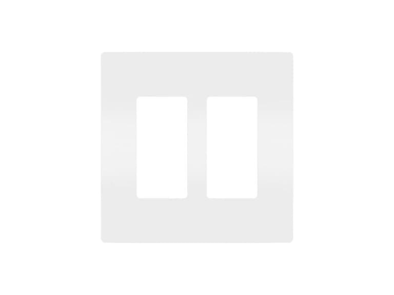On-Q Legrand 2 Gang Screwless Wall Plate - Image 1