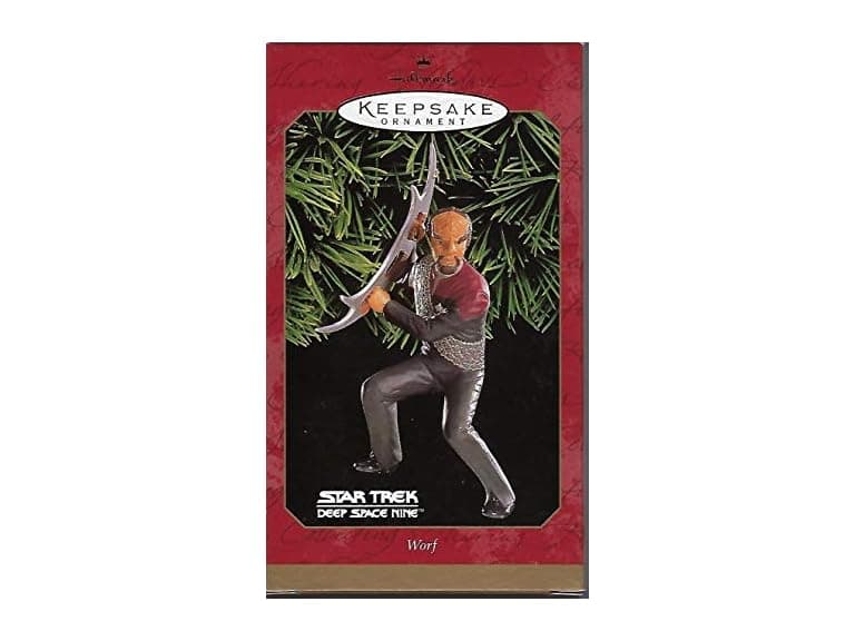 Hallmark 1 X Worf Star Trek Deep Space Ornament - Image 1