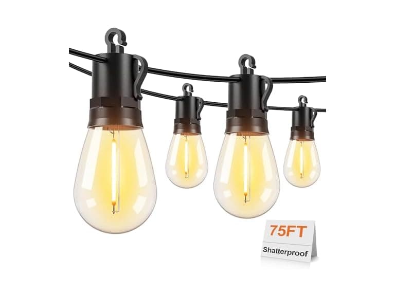 Brightever LED Outdoor String Lights 75FT - Image 1