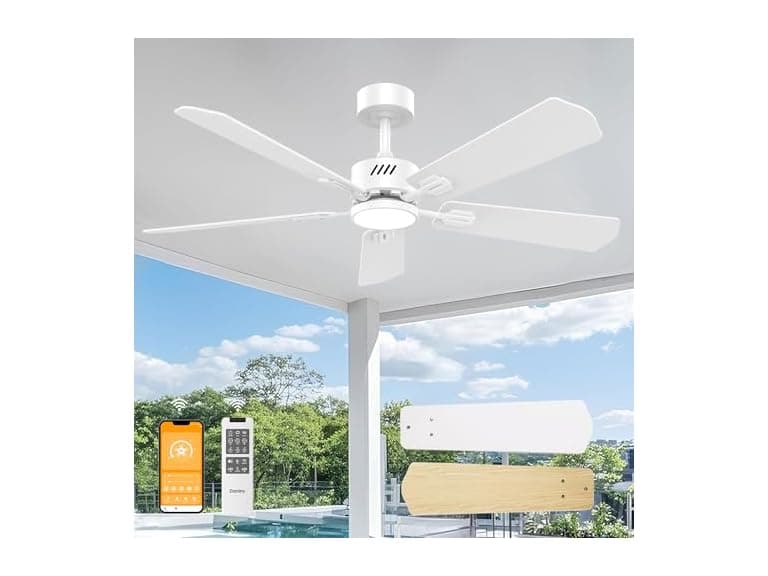 DAMINY 52in Ceiling Fan with Light - Image 1
