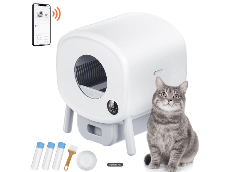 VEVOR 76L Self Cleaning Cat Litter Box - Image 1