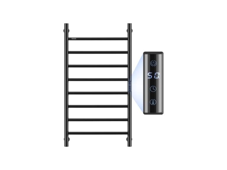 VEVOR 8 Bars Towel Warmer Rack, 120V - Image 1