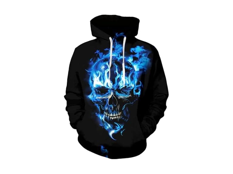 Ahegao Women (3XL) Hoodie Funny Flame Sweaters - Image 1