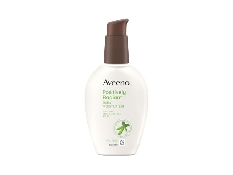 Aveeno Positively Radiant Moisturizer SPF15 4oz - Image 1