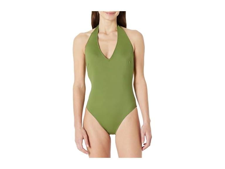 Amazon Essentials Women Halter One Piece Swimsuit - Image 1