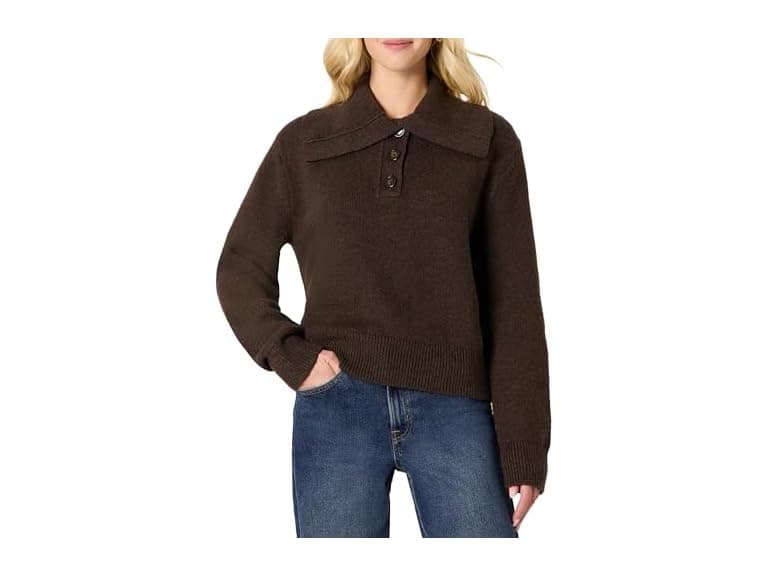 Amazon Essentials Women Relaxed-fit Button Sweater - Image 1