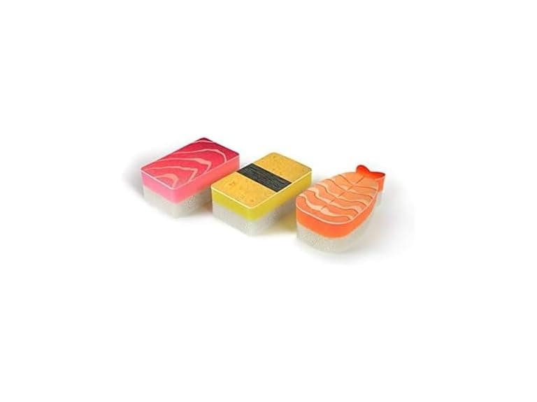 Genuine Fred WASHABI Sponges, Set of 3, Sushi Assortment - Image 1