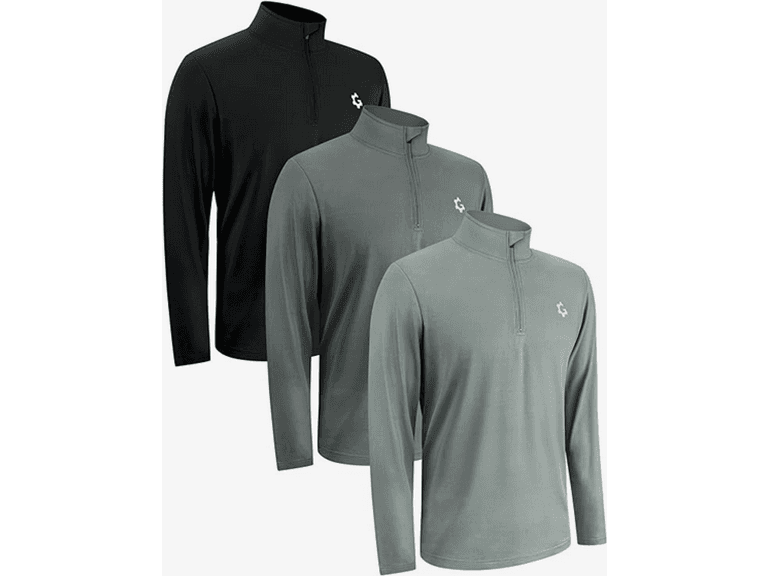 1/4 Zip Dry Fit Shirts for Sports XL - Image 1