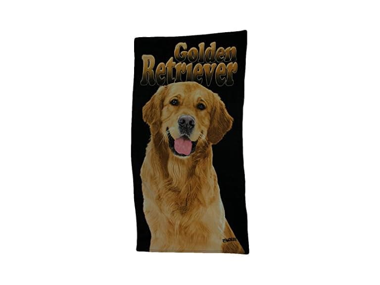 Golden Retriever Dog Beach Towel - Image 1