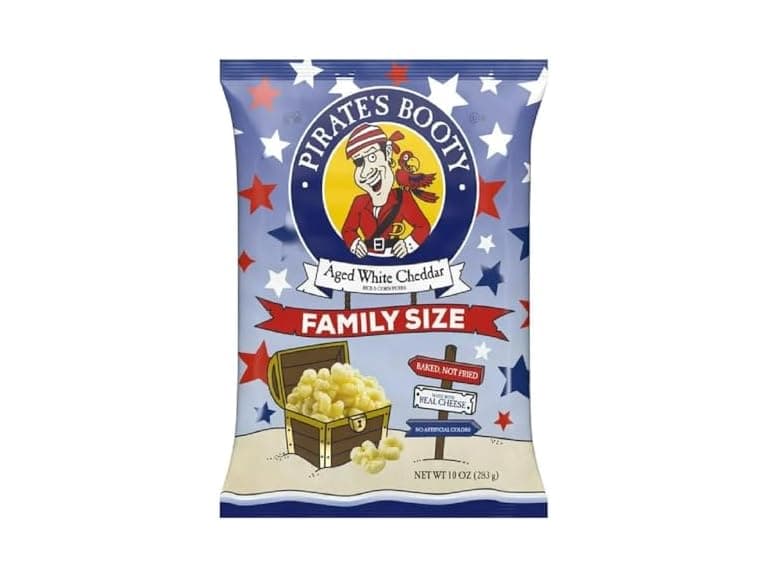 Pirate’s Booty Snack Puffs, Aged White Cheddar - Image 1